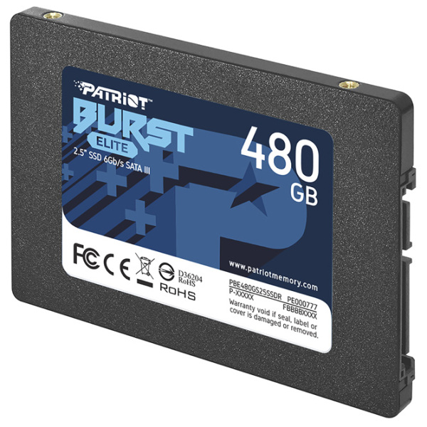 SSD Patriot Burst Elite 2.5'' 480 ГБ Скорость чтения: 450 MБ/ с,
Скорость записи: 320 MБ/ с photo 3