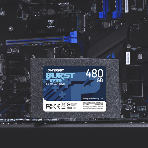 SSD Patriot Burst Elite 2.5'' 480 ГБ Скорость чтения: 450 MБ/ с,
Скорость записи: 320 MБ/ с photo 5