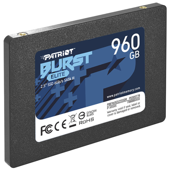 SSD Patriot Burst Elite 2.5'' 960 GB Viteza de citire: 450 MB/ s,
Viteza de inscriere: 320 MB/ s photo 3