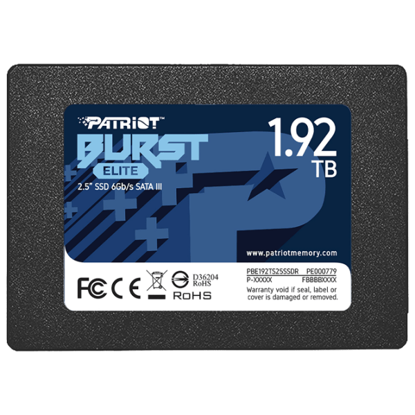 SSD Patriot Burst Elite 2.5'' 1.92 TB Viteza de citire: 450 MB/ s,
Viteza de inscriere: 320 MB/ s photo 1