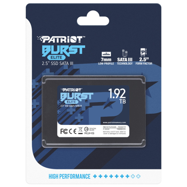 SSD Patriot Burst Elite 2.5'' 1.92 TB Viteza de citire: 450 MB/ s,
Viteza de inscriere: 320 MB/ s photo 4