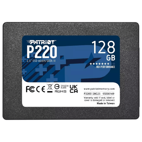 SSD Patriot P220 2.5'' 128 ГБ Скорость чтения: 520 MБ/ с,
Скорость записи: 430 MБ/ с photo 1