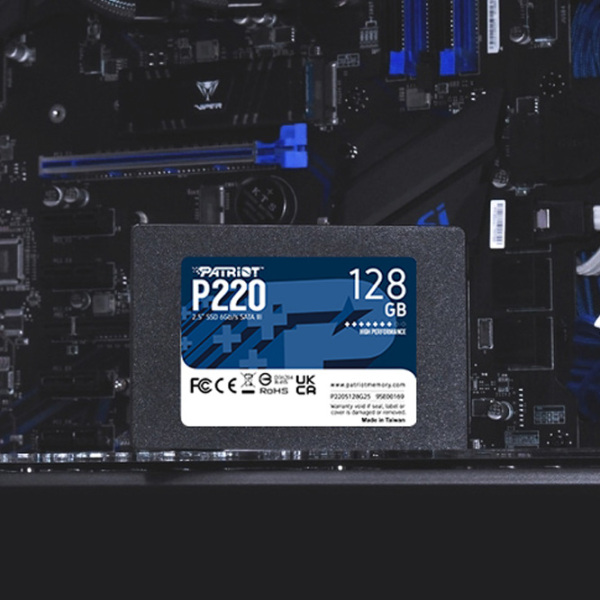SSD Patriot P220 2.5'' 128 ГБ Скорость чтения: 520 MБ/ с,
Скорость записи: 430 MБ/ с photo 5