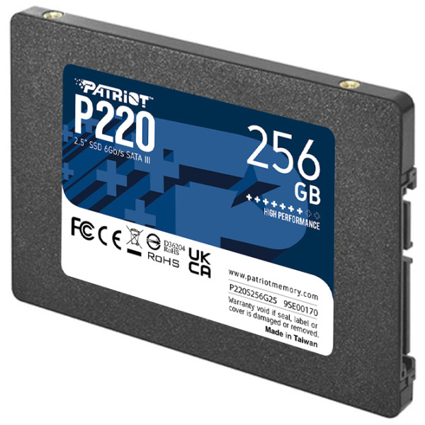 SSD Patriot P220 2.5'' 256 GB Viteza de citire: 550 MB/ s,
Viteza de inscriere: 490 MB/ s photo 3