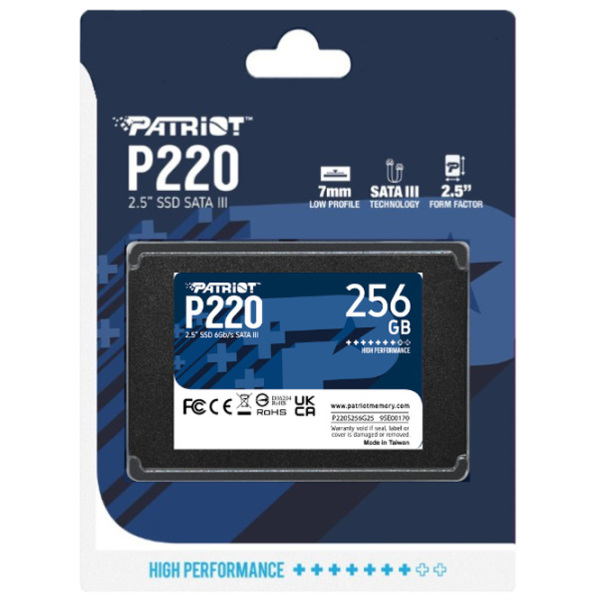 SSD Patriot P220 2.5'' 256 GB Viteza de citire: 550 MB/ s,
Viteza de inscriere: 490 MB/ s photo 4