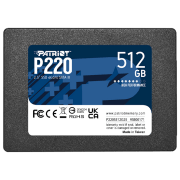 SSD Patriot P220 2.5'' 512 ГБ Скорость чтения: 520 MБ/ с,
Скорость записи: 430 MБ/ с