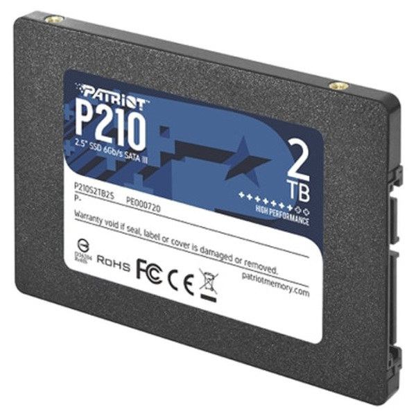 SSD Patriot P210 2.5'' 2 TB Viteza de citire: 520 MB/ s,
Viteza de inscriere: 430 MB/ s photo 2