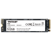 SSD Patriot P300 M.2 NVMe 512 ГБ Скорость чтения: 1700 MБ/ с,
Скорость записи: 1100 MБ/ с
