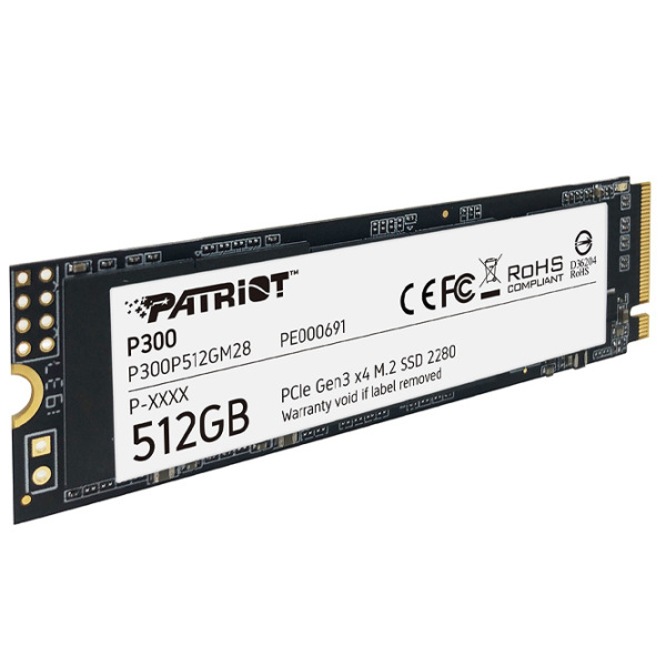 SSD Patriot P300 M.2 NVMe 512 ГБ Скорость чтения: 1700 MБ/ с,
Скорость записи: 1100 MБ/ с photo 3