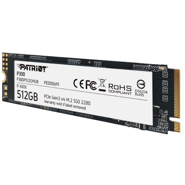 SSD Patriot P300 M.2 NVMe 512 ГБ Скорость чтения: 1700 MБ/ с,
Скорость записи: 1100 MБ/ с photo 4