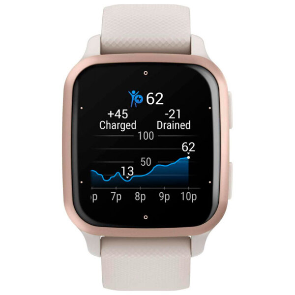 Ceas inteligent Garmin Venu Sq 2 – Music Edition Ivory 1.41" | 35.9 mm | Aluminiu, polimer/Silicon
| 010-02700-11 photo 5