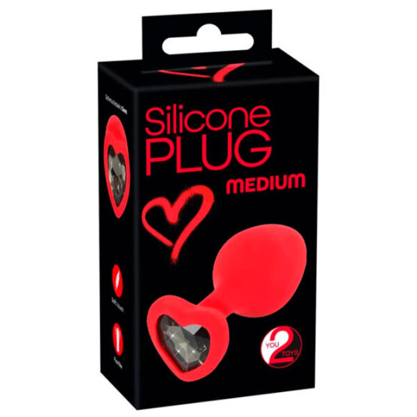 Анальная игрушка You2Toys Silicone Plug Красный  photo 4