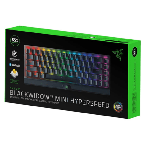 Tastatură Razer BlackWidow V3 Mini HyperSpeed Black Gaming, Fără fir photo 5