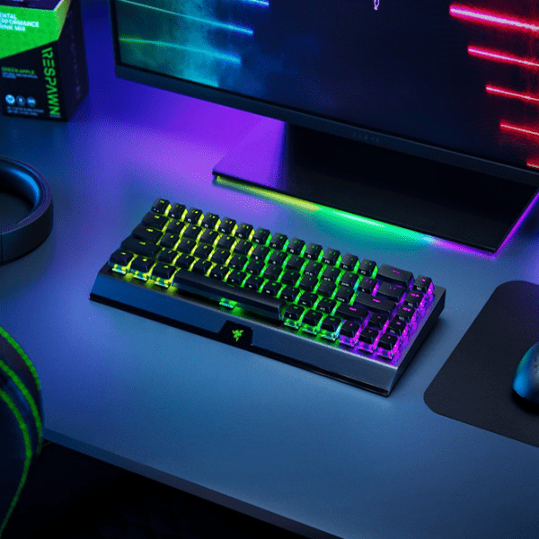 Tastatură Razer BlackWidow V3 Mini HyperSpeed Black Gaming, Fără fir photo 6