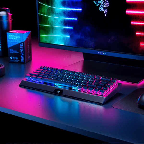 Tastatură Razer BlackWidow V3 Mini HyperSpeed Black Gaming, Fără fir photo 7