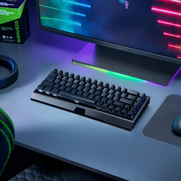 Tastatură Razer BlackWidow V3 Mini HyperSpeed Black Gaming, Fără fir photo 8