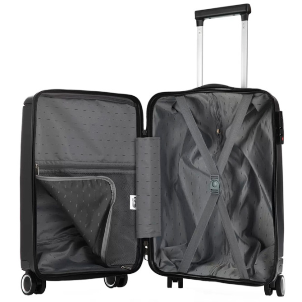 Чемодан CCS 5225 Черный 62л   photo 6