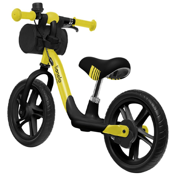Bicicletă fără pedale Lionelo Arie 12" 12" Yellow Lemon Oțel / Pentru copii photo 3