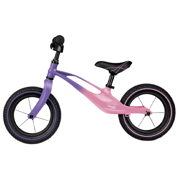 Bicicletă fără pedale Lionelo Bart Air Sporty 12" 12" Purple Pink Aliaj de magneziu / Pentru copii photo 1