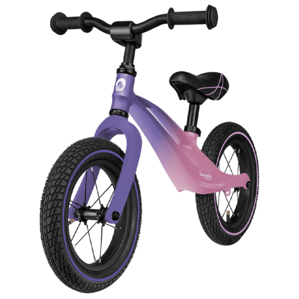 Bicicletă fără pedale Lionelo Bart Air Sporty 12" 12" Purple Pink Aliaj de magneziu / Pentru copii photo 2