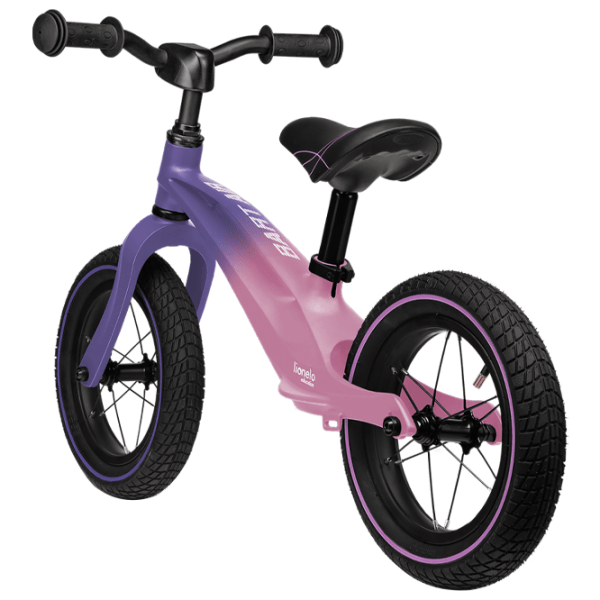 Bicicletă fără pedale Lionelo Bart Air Sporty 12" 12" Purple Pink Aliaj de magneziu / Pentru copii photo 4