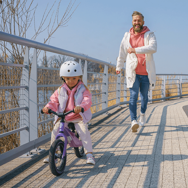 Bicicletă fără pedale Lionelo Bart Air Sporty 12" 12" Purple Pink Aliaj de magneziu / Pentru copii photo 6
