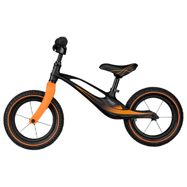 Беговел Lionelo Bart Air Sporty 12" 12" Черный Оранжевый Магниевый сплав / Детский photo 1