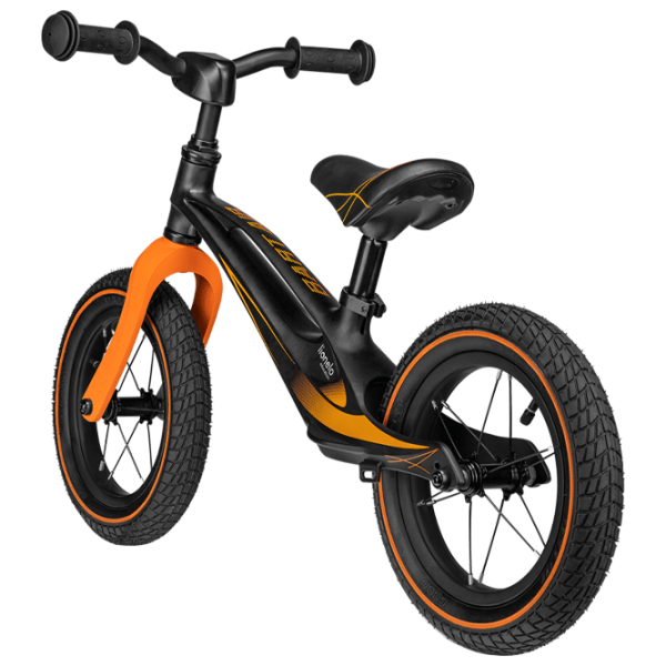 Беговел Lionelo Bart Air Sporty 12" 12" Черный Оранжевый Магниевый сплав / Детский photo 3