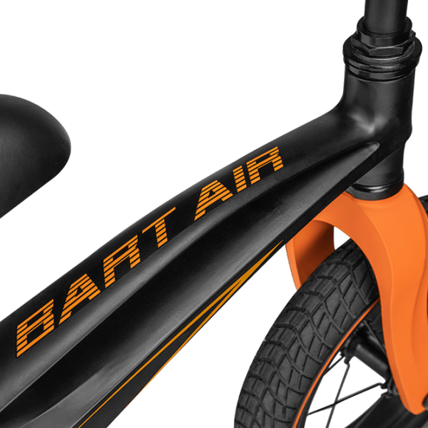Беговел Lionelo Bart Air Sporty 12" 12" Черный Оранжевый Магниевый сплав / Детский photo 4