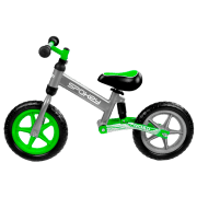 Bicicletă fără pedale Spokey Off-Road 12" 15" Green Gray Metal / Pentru copii