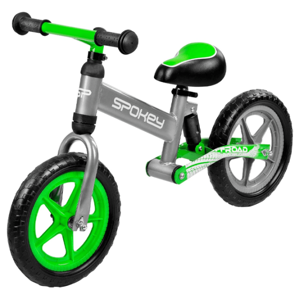 Bicicletă fără pedale Spokey Off-Road 12" 15" Green Gray Metal / Pentru copii photo 2