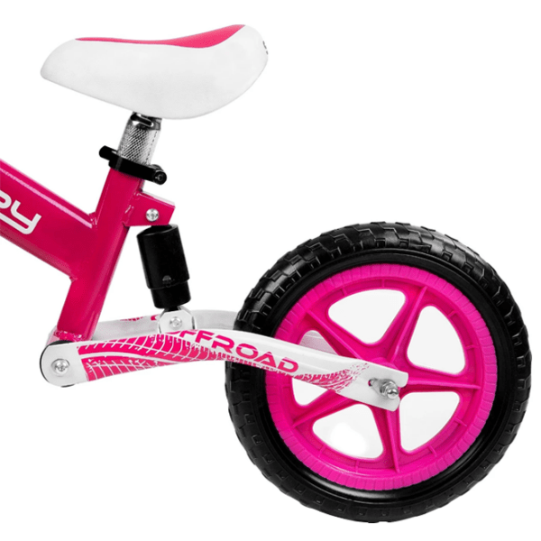 Bicicletă fără pedale Spokey Off-Road 12" 15" Pink Black Metal / Pentru copii photo 3
