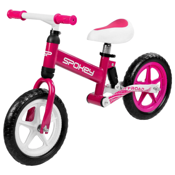 Bicicletă fără pedale Spokey Off-Road 12" 15" Pink Black Metal / Pentru copii photo 6