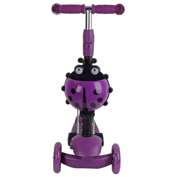 Trotinetă pentru copii cu trei roți Enero Balance 3 in 1 (1001680-002) Violet 3 ani, 50 kg, Din plastic cu silicon photo 3