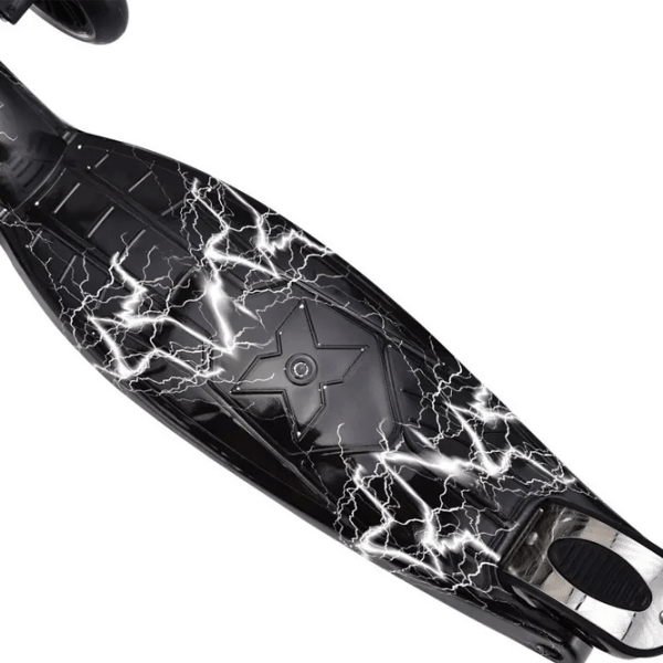 Trotinetă pentru copii cu trei roți Enero Maxi (384-003) Black 3 ani, 50 kg, Din plastic cu silicon photo 3