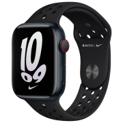 Curelușă Apple Watch Watch Nike Sport Black Anthracite Fluoroelastomer, 42, 44, 45 mm