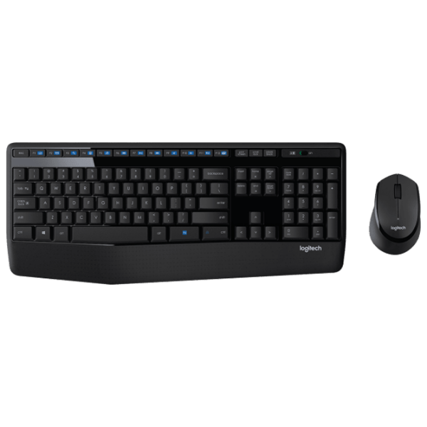 Клавиатура и Мышь Logitech MK345 US Черный Для дома и офиса, Беспроводные photo 1