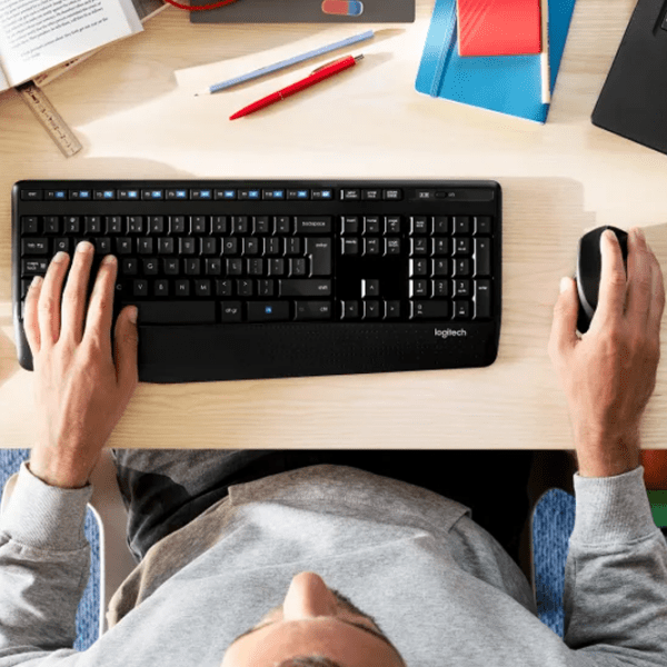 Клавиатура и Мышь Logitech MK345 US Черный Для дома и офиса, Беспроводные photo 8
