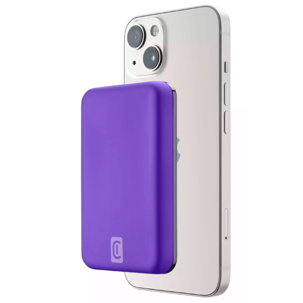 Power Bank 5000 mAh Cellularline PBMAGSFCOL5000WIRV (12 W) Violet  photo 2