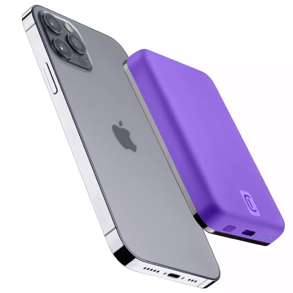 Power Bank 5000 mAh Cellularline PBMAGSFCOL5000WIRV (12 W) Violet  photo 3