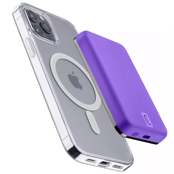 Power Bank 5000 mAh Cellularline PBMAGSFCOL5000WIRV (12 W) Violet  photo 4