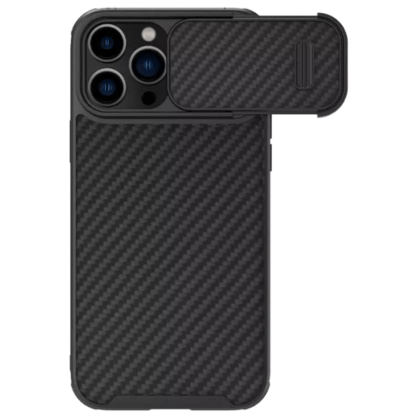 Чехол для смартфона Apple iPhone 14 Pro Max (Synthetic Fiber) Угольный Черный Nillkin, PC, Back photo 1