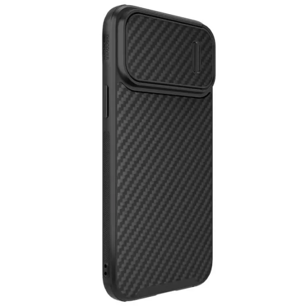 Чехол для смартфона Apple iPhone 14 Pro Max (Synthetic Fiber) Угольный Черный Nillkin, PC, Back photo 2