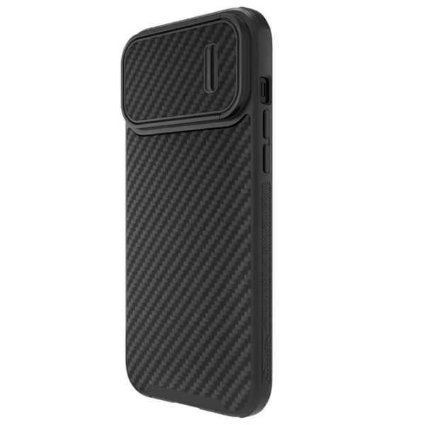 Чехол для смартфона Apple iPhone 14 Pro Max (Synthetic Fiber) Угольный Черный Nillkin, PC, Back photo 3