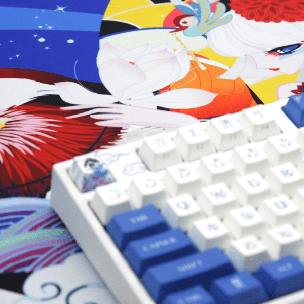 Covoraș pentru mouse Varmilo Lovebirds Blue Desk Mat XL Multicolor 900 x 400 x 3 mm photo 6