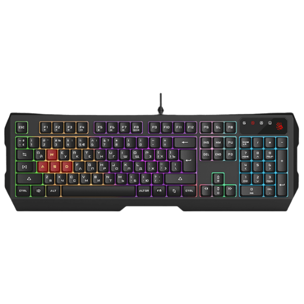 Tastatură Bloody B135N Black Gaming, Cu fir photo 1