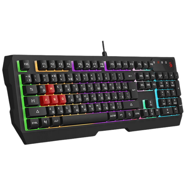 Tastatură Bloody B135N Black Gaming, Cu fir photo 2