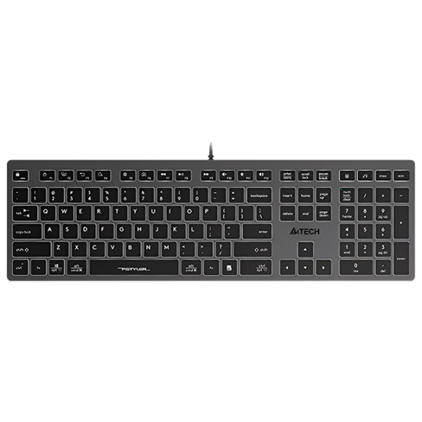 Tastatură A4Tech FX60 Gray Gaming, Cu fir photo 1