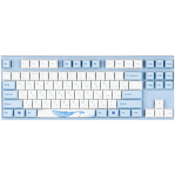 Tastatură Varmilo VA108M Sea Melody Blue Cherry MX Red Gaming, Cu fir photo 1