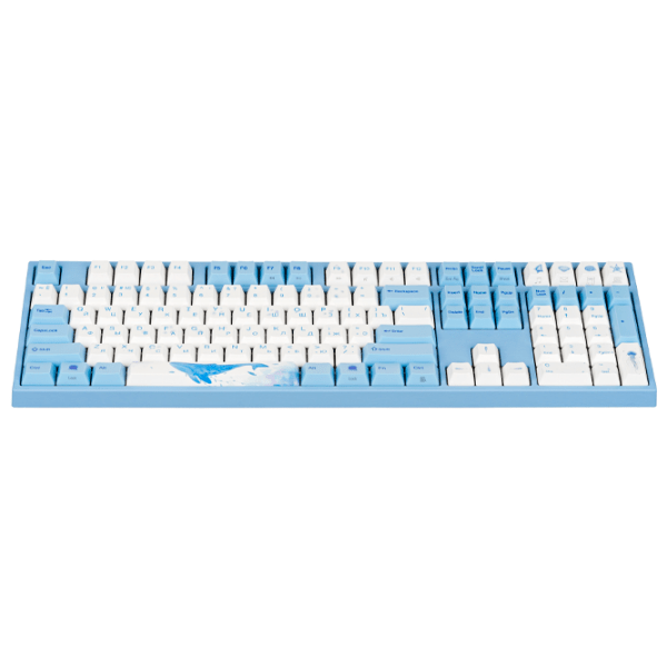 Tastatură Varmilo VA108M Sea Melody Blue Cherry MX Red Gaming, Cu fir photo 2